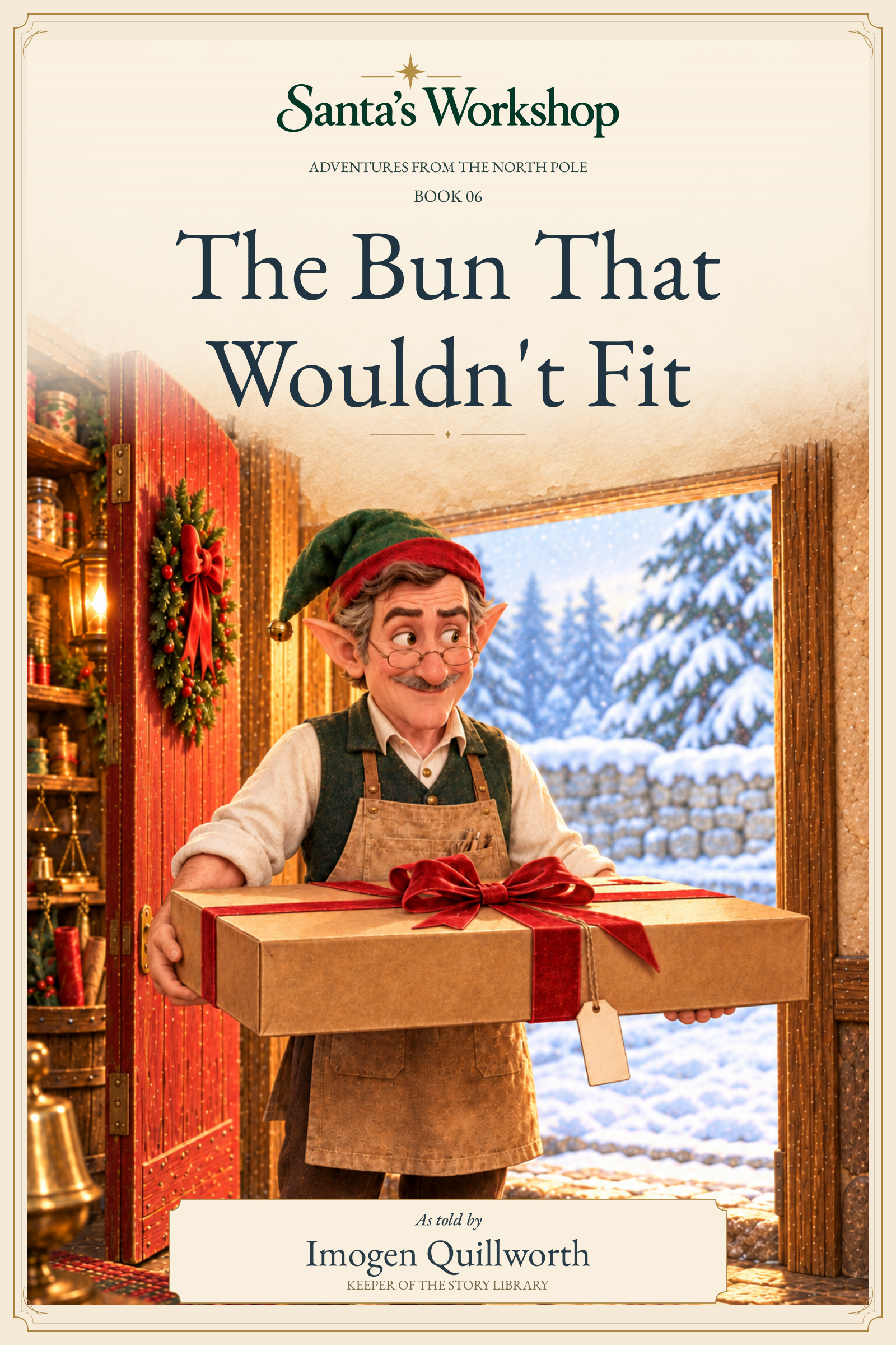 The Bun That Wouldn't Fit, illustrated book cover